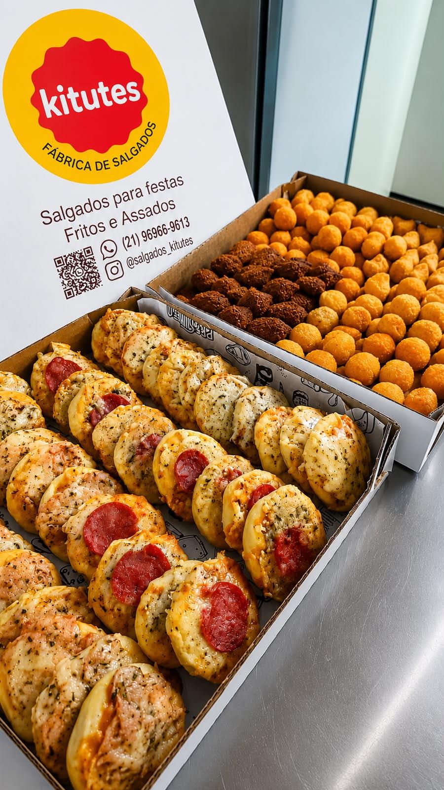Salgados fritos e assados Kitutes
