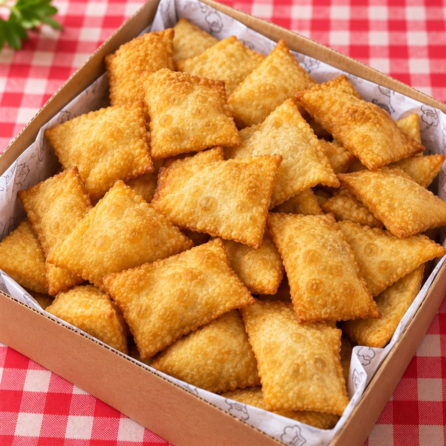 Pastéis aperitivo fritos